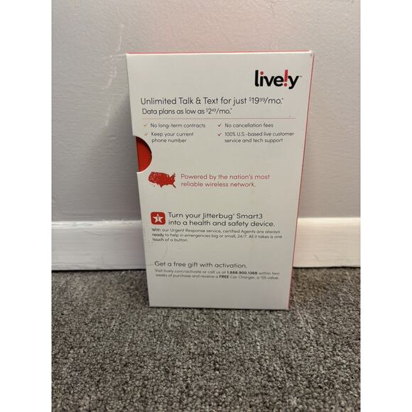 Lively Jitterbug Smart3 Smartphone 4G LTE 32 GB for Seniors Black New Sealed - Picture 7 of 7